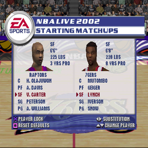 NBA Live 2002 screenshot 2 for Xbox